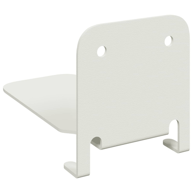 Półka wisząca z półką 24 pcs Biały 6 x 10,8 x 6,6 cm