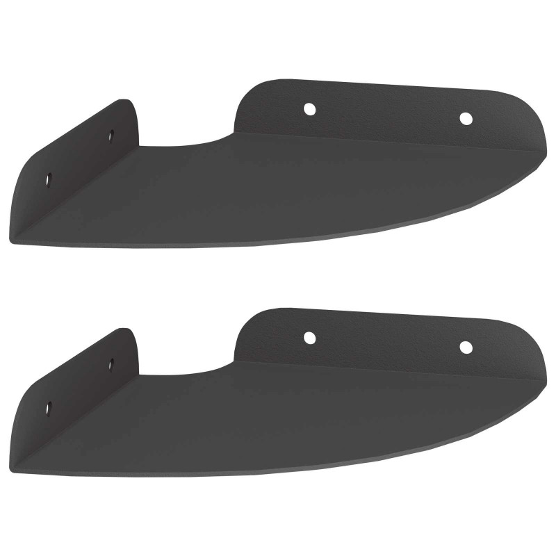 Półka wisząca z półką 2 pcs Czarny 15 x 15 x 2 cm