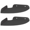 Półka wisząca z półką 2 pcs Czarny 15 x 15 x 2 cm