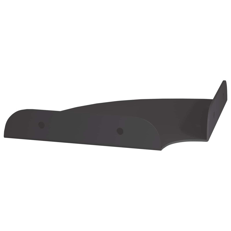 Półka wisząca z półką 2 pcs Czarny 15 x 15 x 2 cm