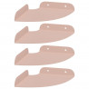 Półka wisząca z półką 4 pcs Różowy 15 x 15 x 2 cm