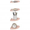 Półka wisząca z półką 4 pcs Różowy 15 x 15 x 2 cm