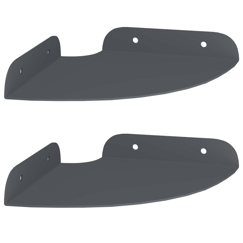 Półka wisząca z półką 2 pcs Antracyt 15 x 15 x 2 cm