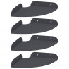 Półka wisząca z półką 4 pcs Antracyt 15 x 15 x 2 cm