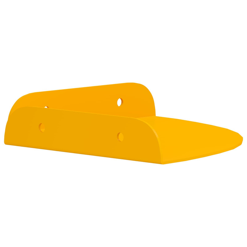 Półka wisząca z półką 2 pcs Musztardowy Żółty 15 x 15 x 2 cm