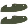 Półka wisząca z półką 2 pcs Zielony oliwkowy 15 x 15 x 2 cm