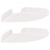 Półka wisząca z półką 2 pcs Biały 15 x 15 x 2 cm