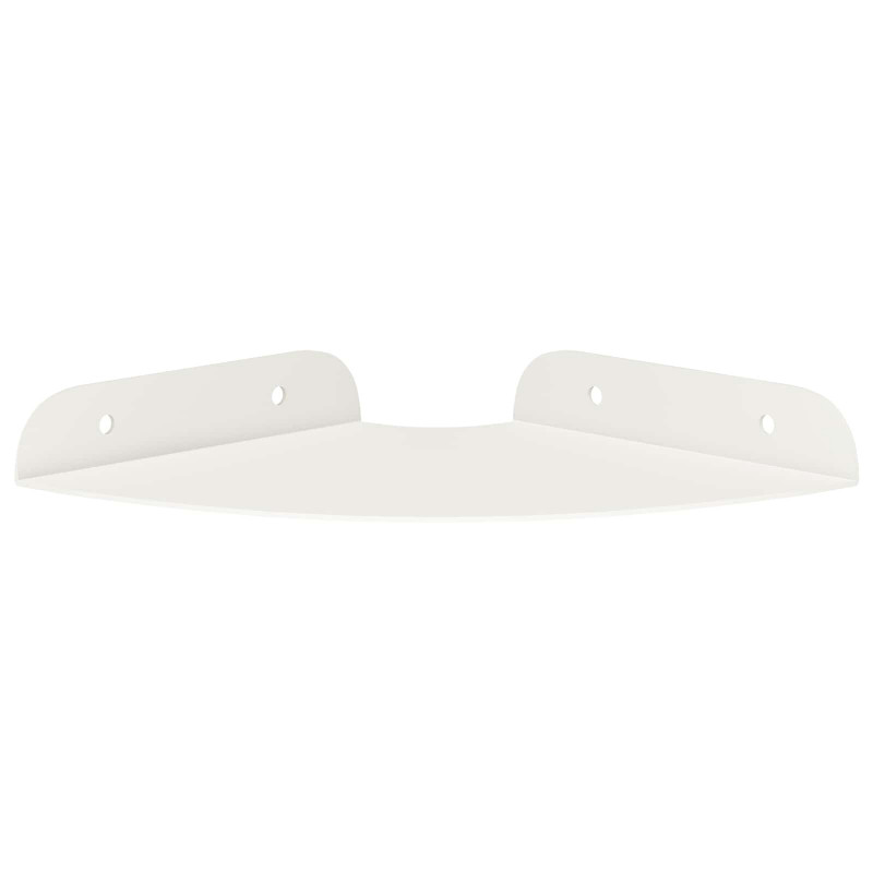 Półka wisząca z półką 2 pcs Biały 15 x 15 x 2 cm