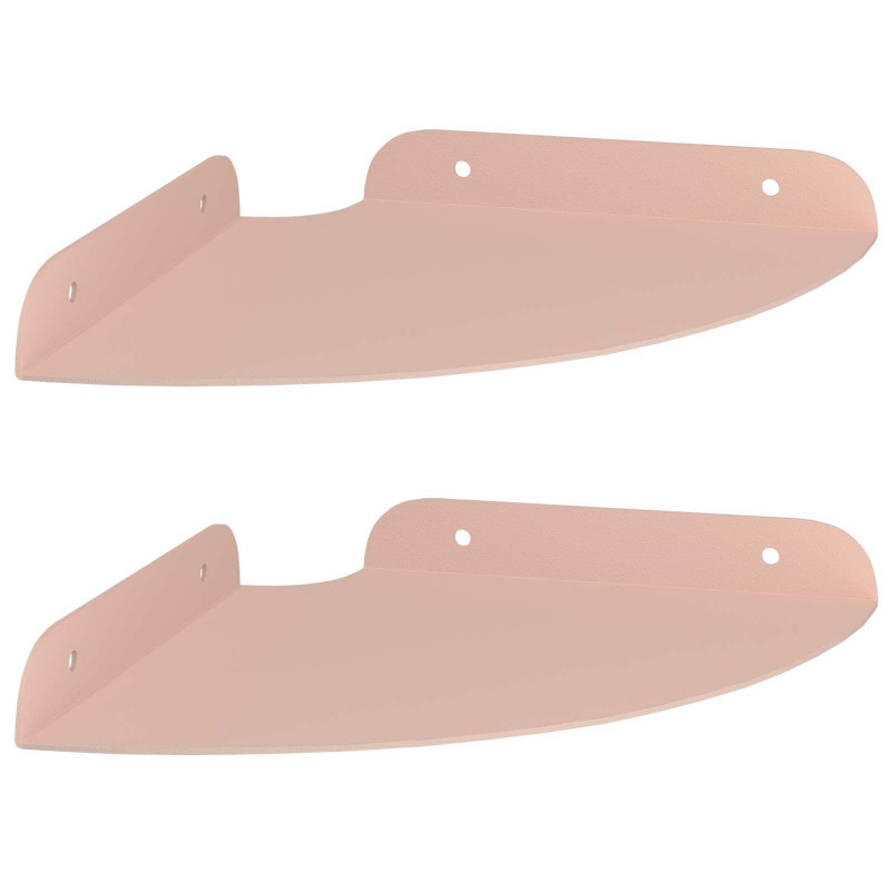 Półka wisząca z półką 2 pcs Różowy 18 x 18 x 2 cm