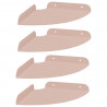 Półka wisząca z półką 4 pcs Różowy 18 x 18 x 2 cm