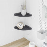 Półka wisząca z półką 2 pcs Antracyt 18 x 18 x 2 cm