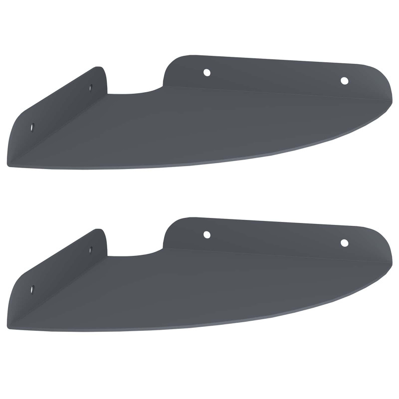Półka wisząca z półką 2 pcs Antracyt 18 x 18 x 2 cm