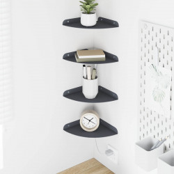 Półka wisząca z półką 4 pcs Antracyt 18 x 18 x 2 cm