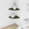 Półka wisząca z półką 2 pcs Zielony oliwkowy 18 x 18 x 2 cm