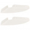 Półka wisząca z półką 2 pcs Biały 18 x 18 x 2 cm