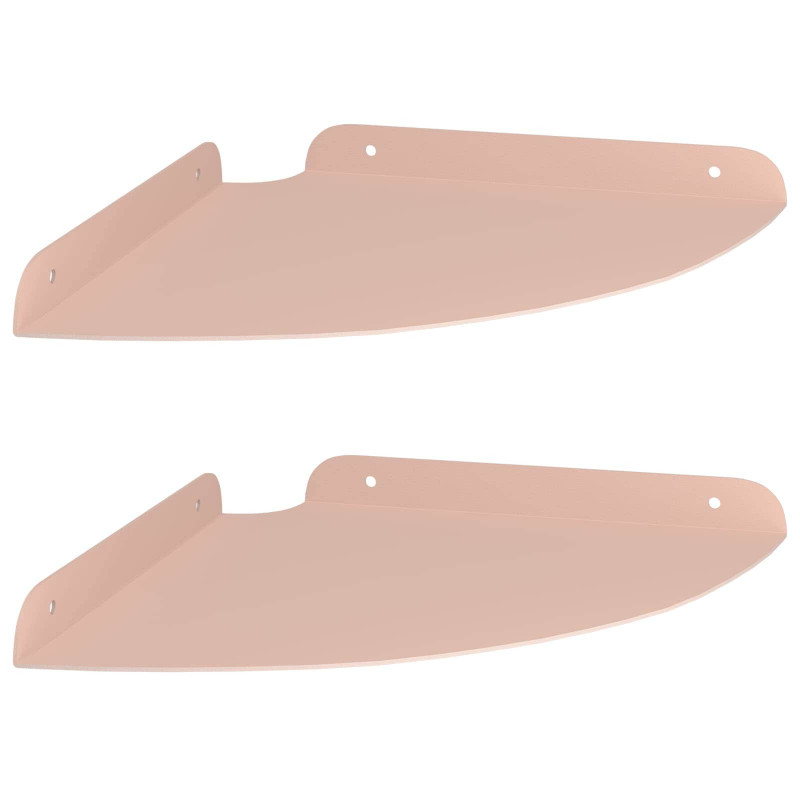 Półka wisząca z półką 2 pcs Różowy 24 x 24 x 2 cm