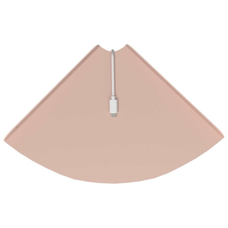 Półka wisząca z półką 2 pcs Różowy 24 x 24 x 2 cm