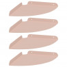 Półka wisząca z półką 4 pcs Różowy 24 x 24 x 2 cm