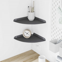 Półka wisząca z półką 2 pcs Antracyt 24 x 24 x 2 cm