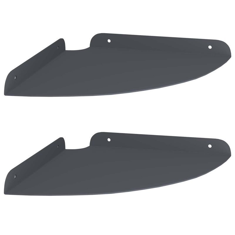 Półka wisząca z półką 2 pcs Antracyt 24 x 24 x 2 cm