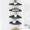 Półka wisząca z półką 4 pcs Antracyt 24 x 24 x 2,3 cm
