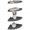 Półka wisząca z półką 4 pcs Antracyt 24 x 24 x 2,3 cm