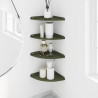 Półka wisząca z półką 4 pcs Zielony oliwkowy 24 x 24 x 2 cm