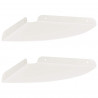 Półka wisząca z półką 2 pcs Biały 24 x 24 x 2 cm