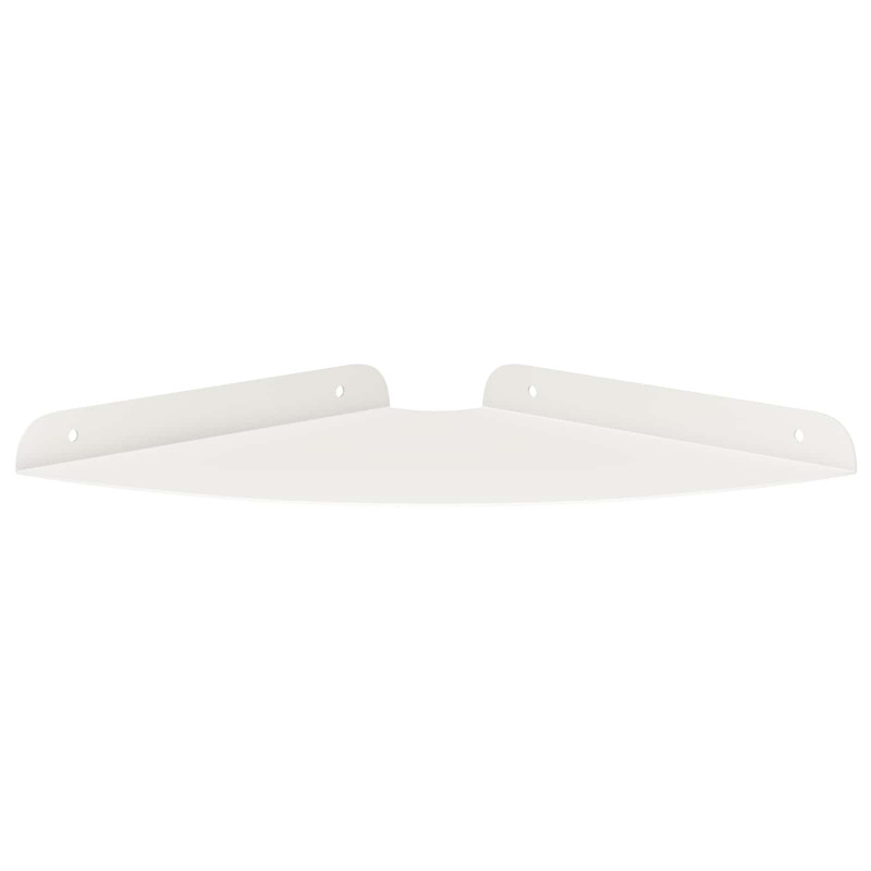 Półka wisząca z półką 2 pcs Biały 24 x 24 x 2 cm