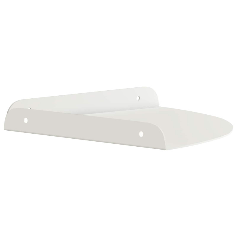 Półka wisząca z półką 2 pcs Biały 24 x 24 x 2 cm