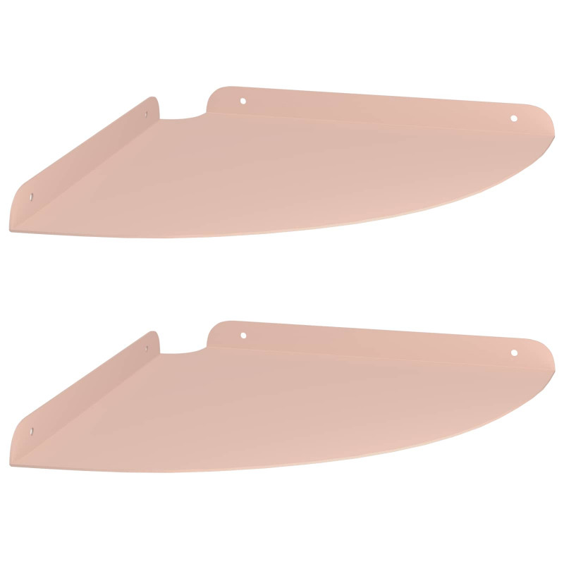 Półka wisząca z półką 2 pcs Różowy 30 x 30 x 2 cm