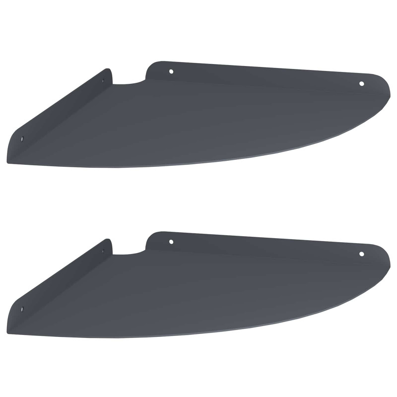 Półka wisząca z półką 2 pcs Antracyt 30 x 30 x 2 cm
