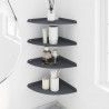 Półka wisząca z półką 4 pcs Antracyt 30 x 30 x 2 cm