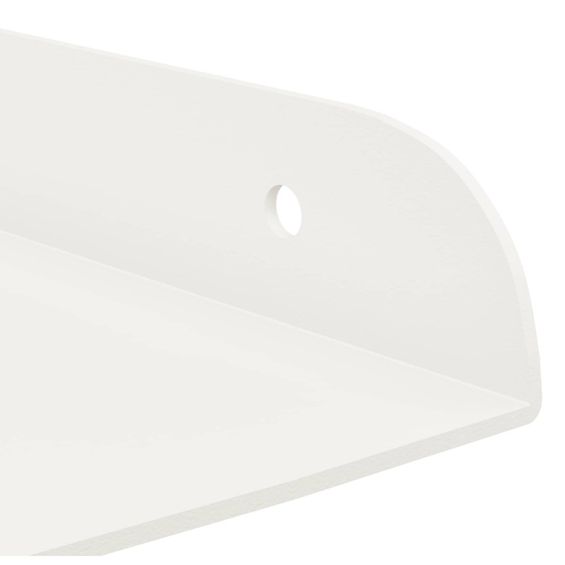 Półka wisząca z półką 2 pcs Biały 30 x 30 x 2 cm