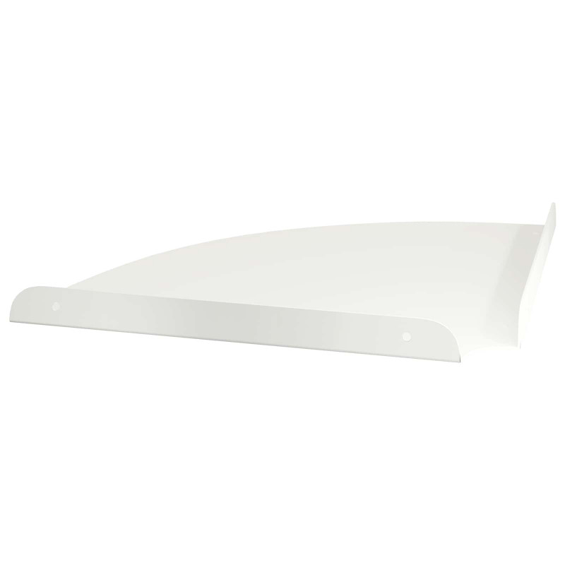 Półka wisząca z półką 4 pcs Biały 30 x 30 x 2 cm