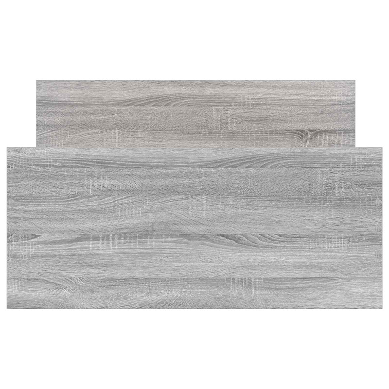 Rama łóżka z wezgłowiem Szary Sonoma 80 x 200 cm