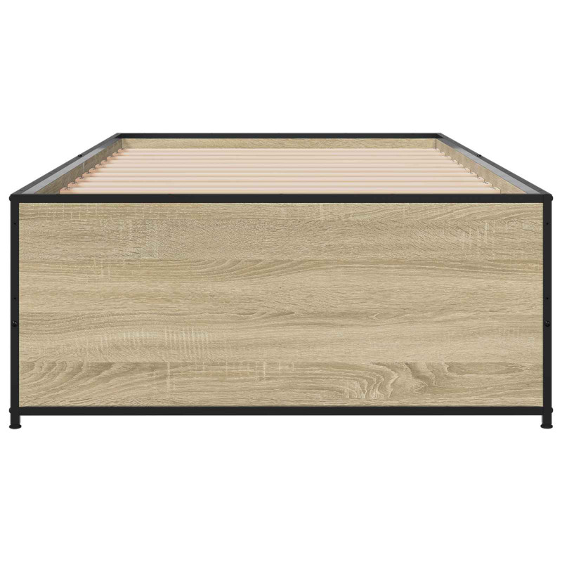 Ramka łóżka dąb Sonoma 80 x 200 cm Drewno inżynieryjne