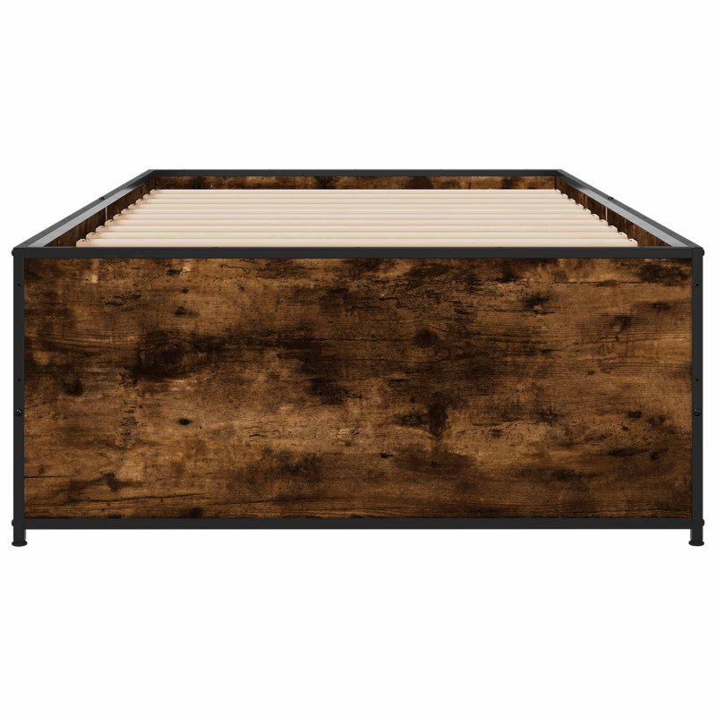 Ramka łóżka Dąb wędzony 80 x 200 cm Drewno inżynieryjne