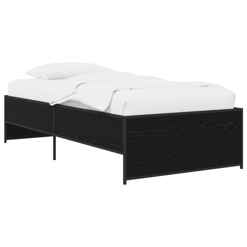 Ramka łóżka Czarny dąb 80 x 200 cm Drewno inżynieryjne