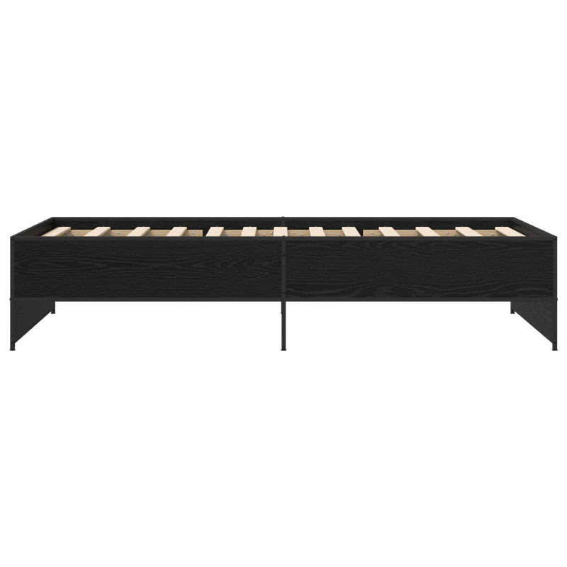Ramka łóżka Czarny dąb 80 x 200 cm Drewno inżynieryjne