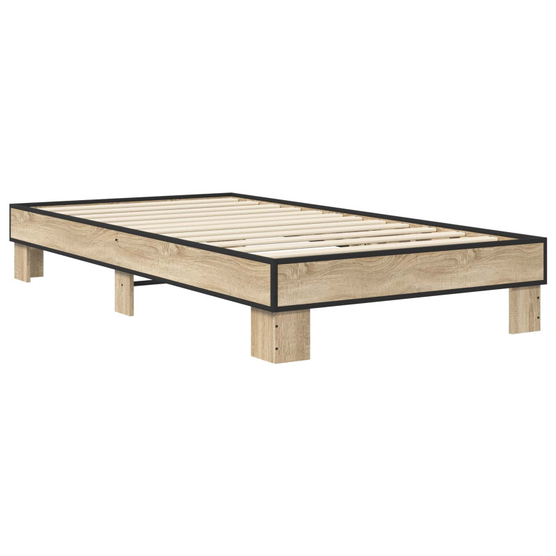 Ramka łóżka dąb Sonoma 80 x 200 cm Drewno inżynieryjne