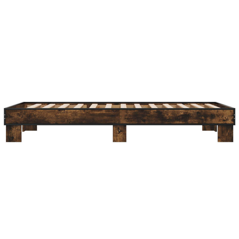 Ramka łóżka Dąb wędzony 80 x 200 cm Drewno inżynieryjne