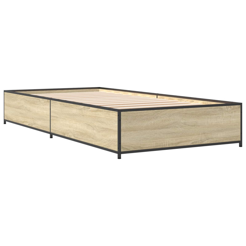 Ramka łóżka dąb Sonoma 80 x 200 cm Drewno inżynieryjne