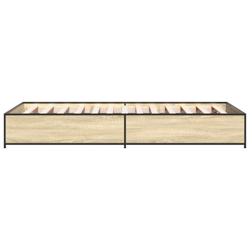Ramka łóżka dąb Sonoma 80 x 200 cm Drewno inżynieryjne