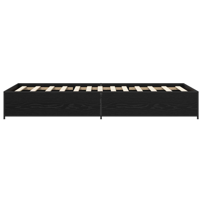 Ramka łóżka Czarny dąb 80 x 200 cm Drewno inżynieryjne