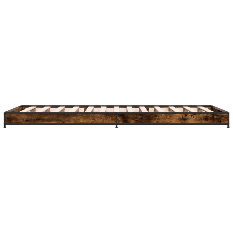 Ramka łóżka Dąb wędzony 80 x 200 cm Drewno inżynieryjne