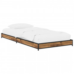 Ramka łóżka Stare drewno 80 x 200 cm Drewno inżynieryjne