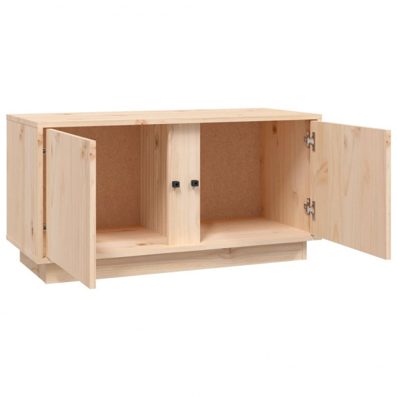 Szafka pod telewizor, 80x35x40,5 cm, lite drewno sosnowe