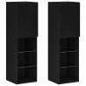 Zestaw szafek RTV z LED 2 pcs Czarny Dąb 30,5 x 30 x 102 cm
