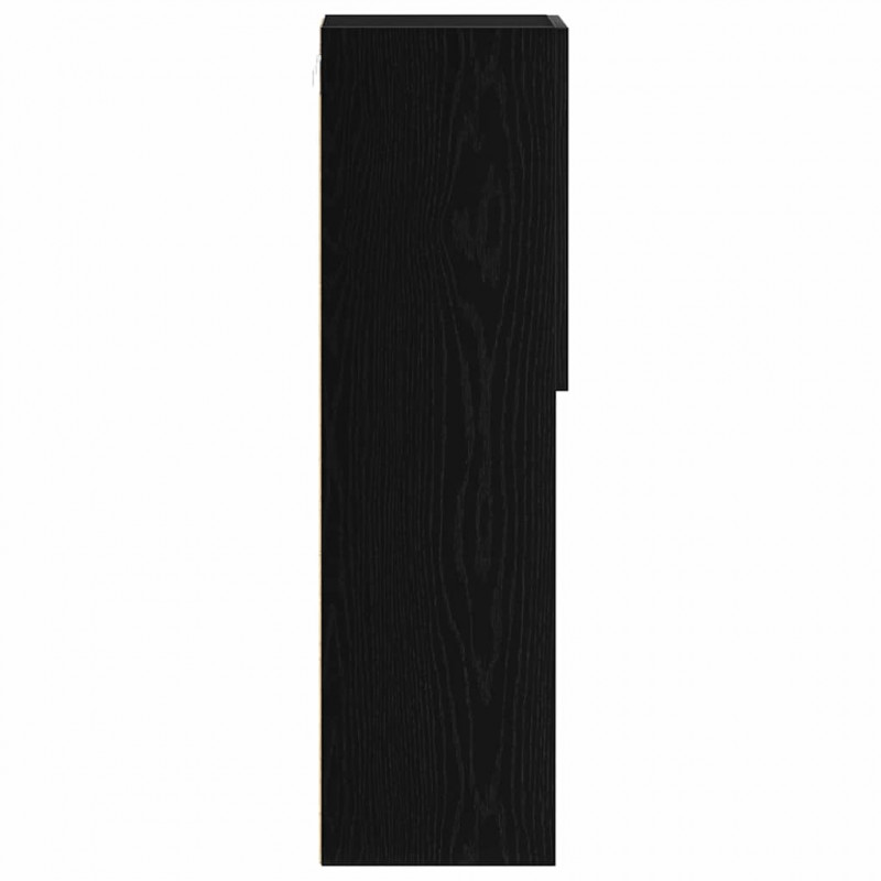 Zestaw szafek RTV z LED 2 pcs Czarny Dąb 30,5 x 30 x 102 cm